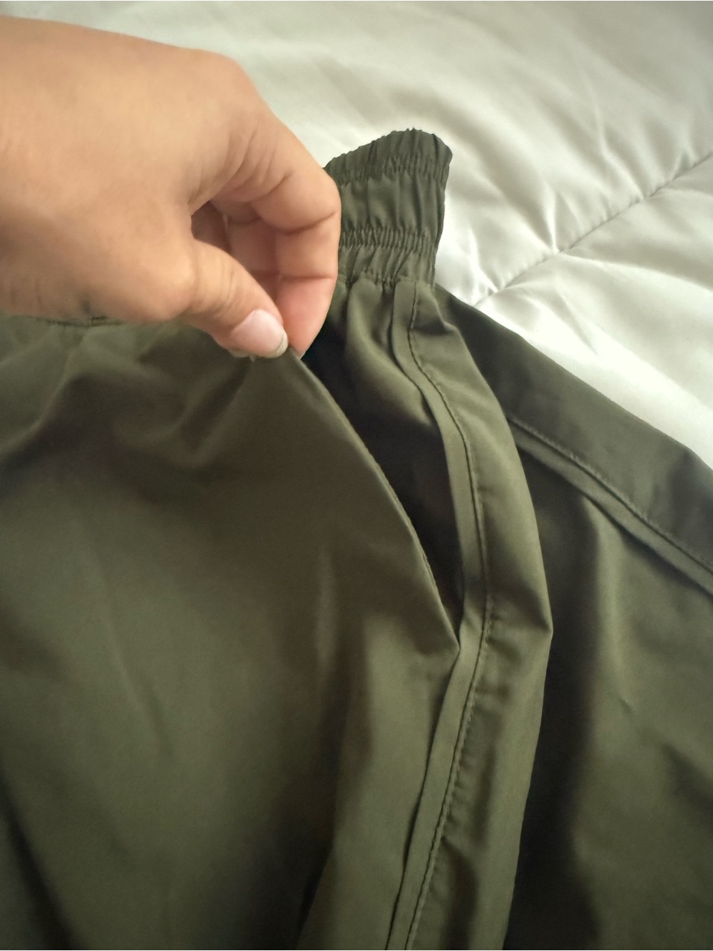 Old Navy Olive Green Boot-Cut Wide Leg Pants - Picture 3 of 4